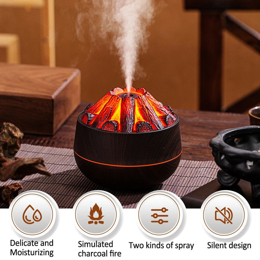 Charcoal Flame Humidifier Diffuser