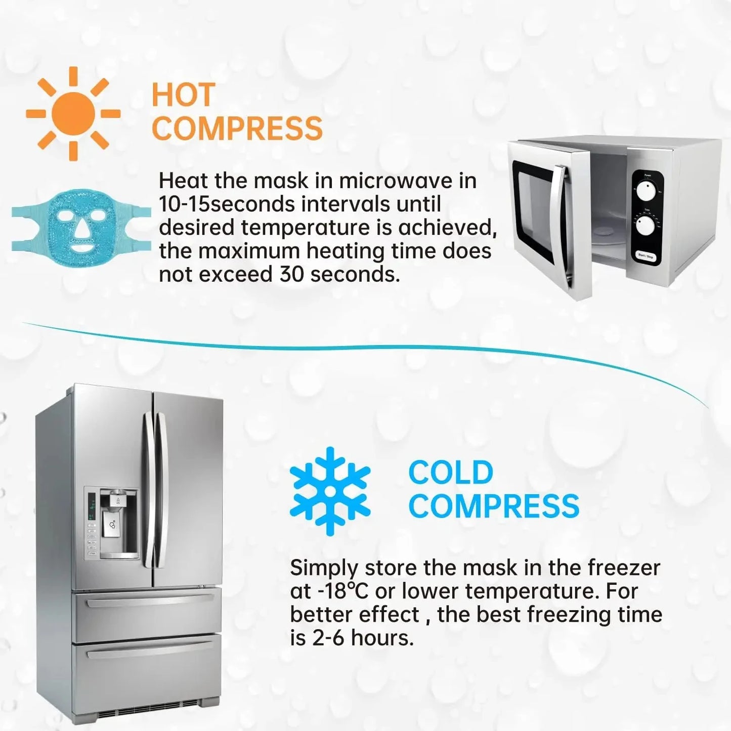 SPA Ice Cold and Hot Heat Full Face Eye Mask