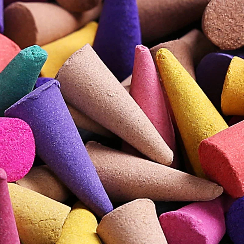 60Pcs Mixed Scented Incense Cones
