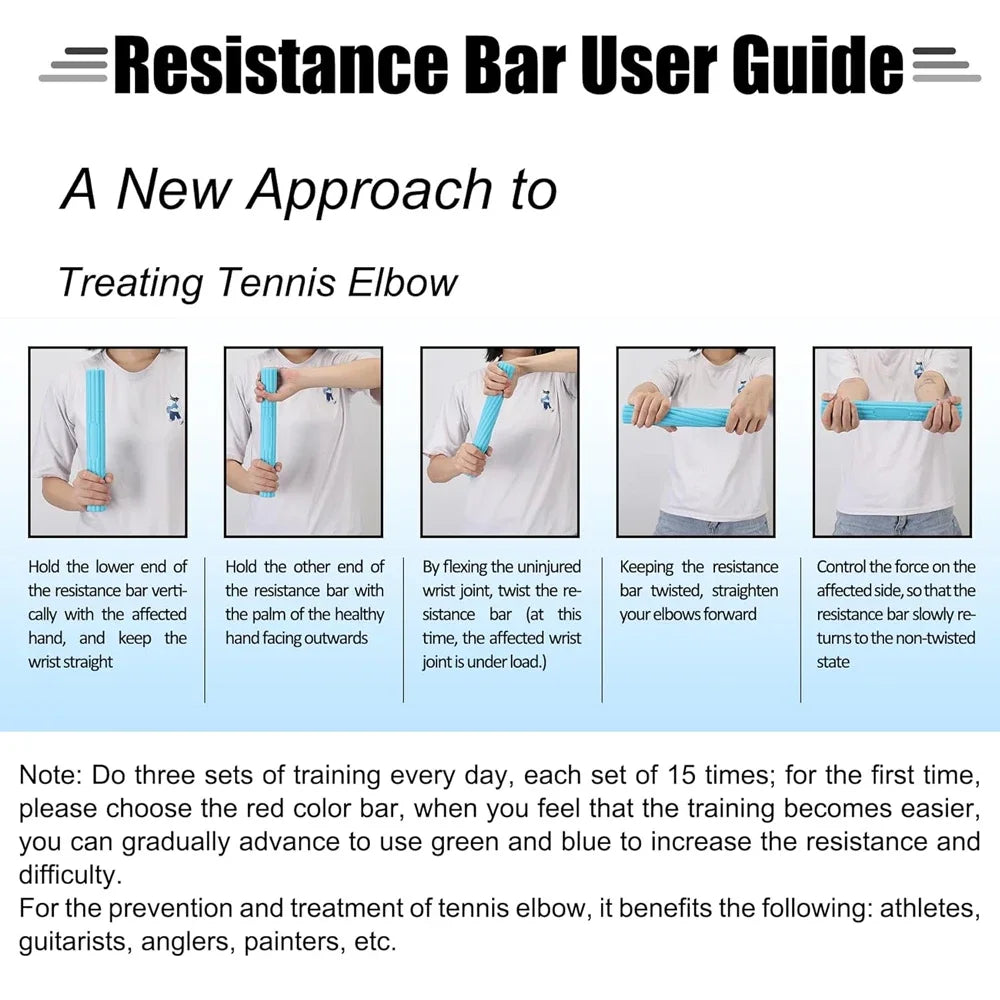 Resistance Twist Bars for Physical Therapy