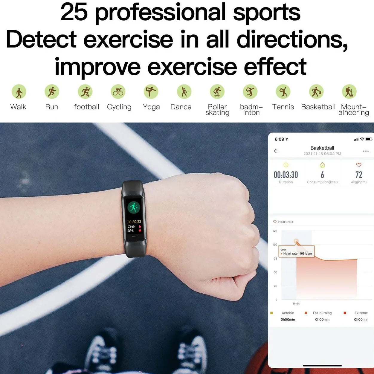 Smart Bracelet Sport Fitness Tracker