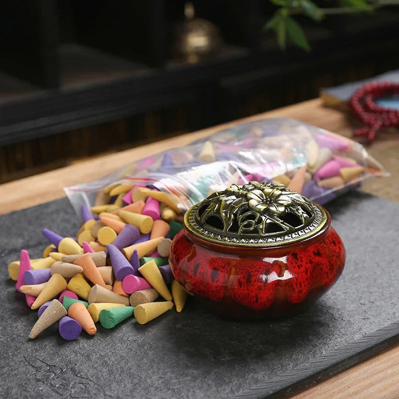 60Pcs Mixed Scented Incense Cones