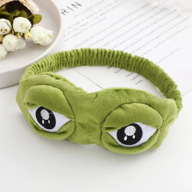3D Sad Frog Sleep Mask