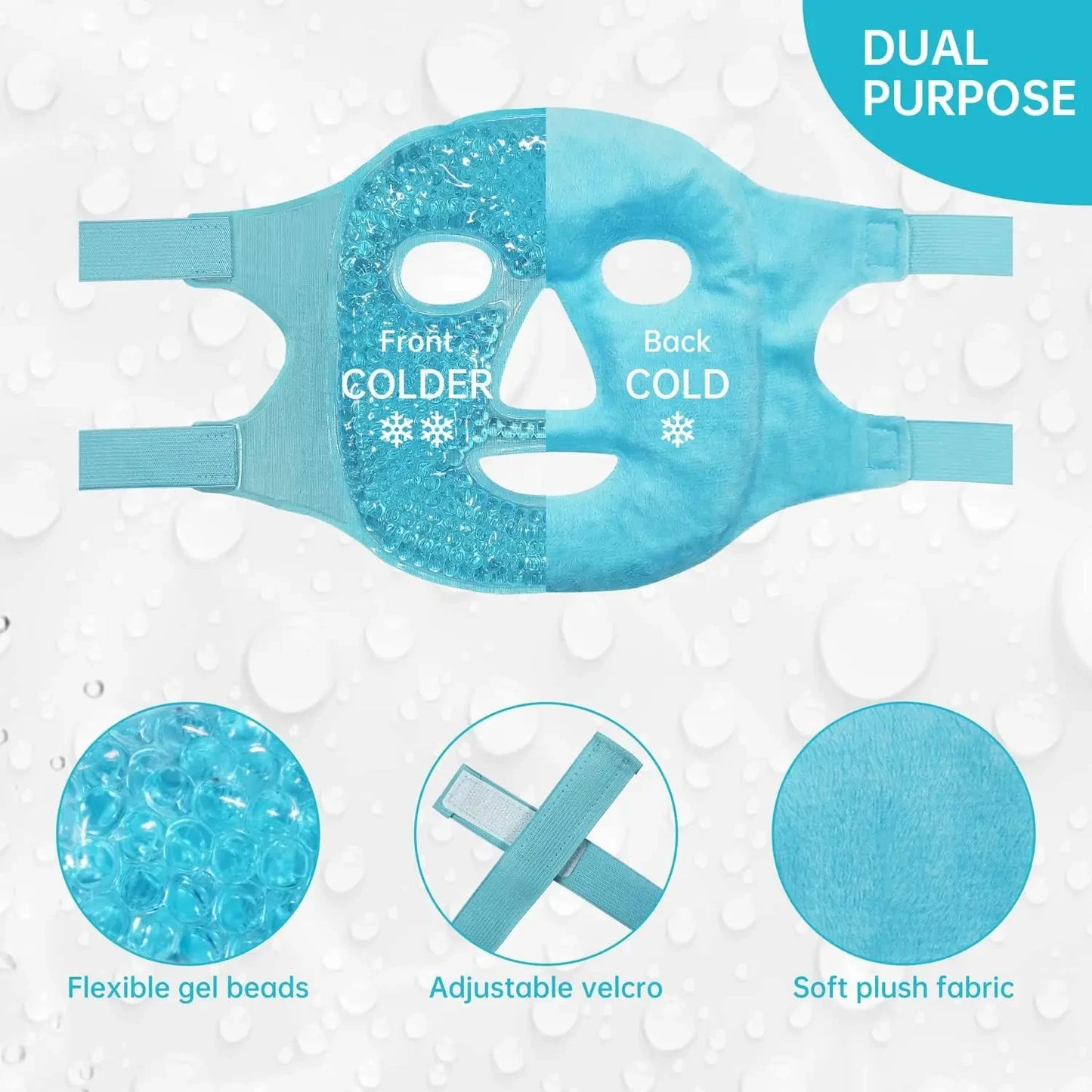 SPA Ice Cold and Hot Heat Full Face Eye Mask