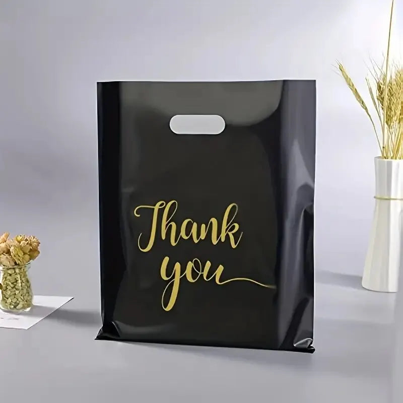 20pcs Extra Thick Reusable Plastic Thank You Bags