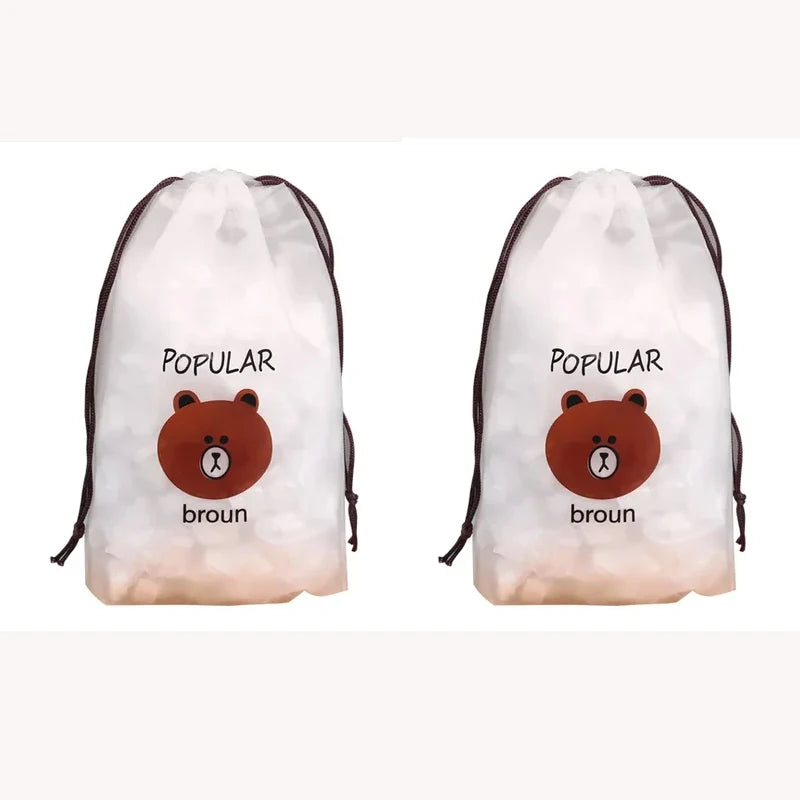 100pcs Reusable Food Wrap Storage Covers Bags