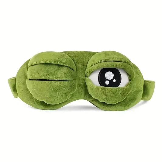 3D Sad Frog Sleep Mask
