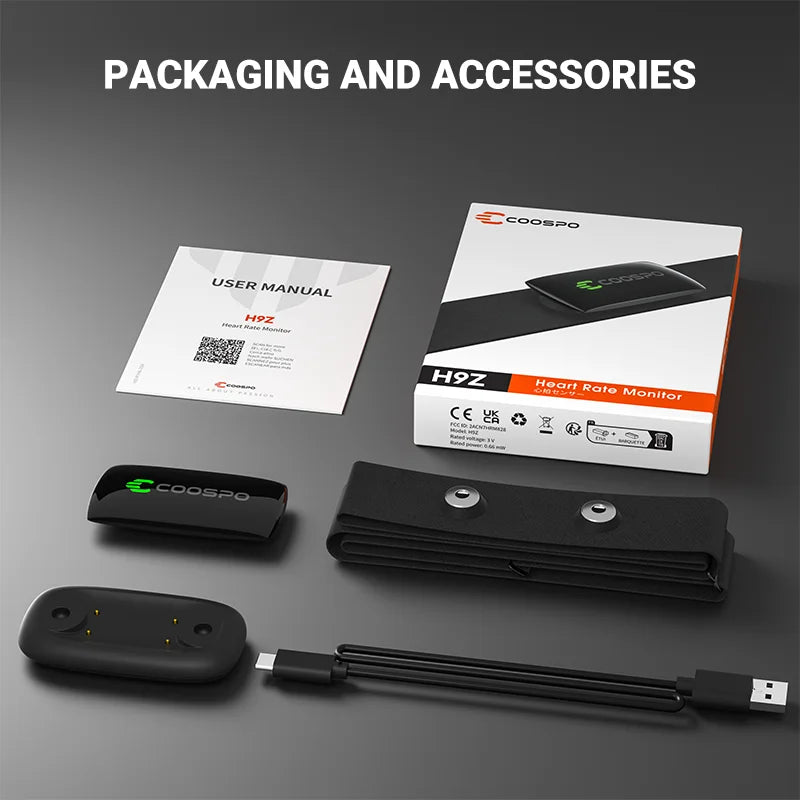 Rechargeable Heart Rate Monitor Chest Strap