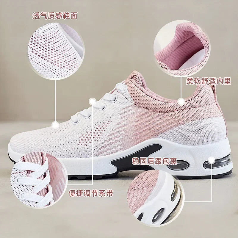 Breathable Lace-up Running Shoes for Women