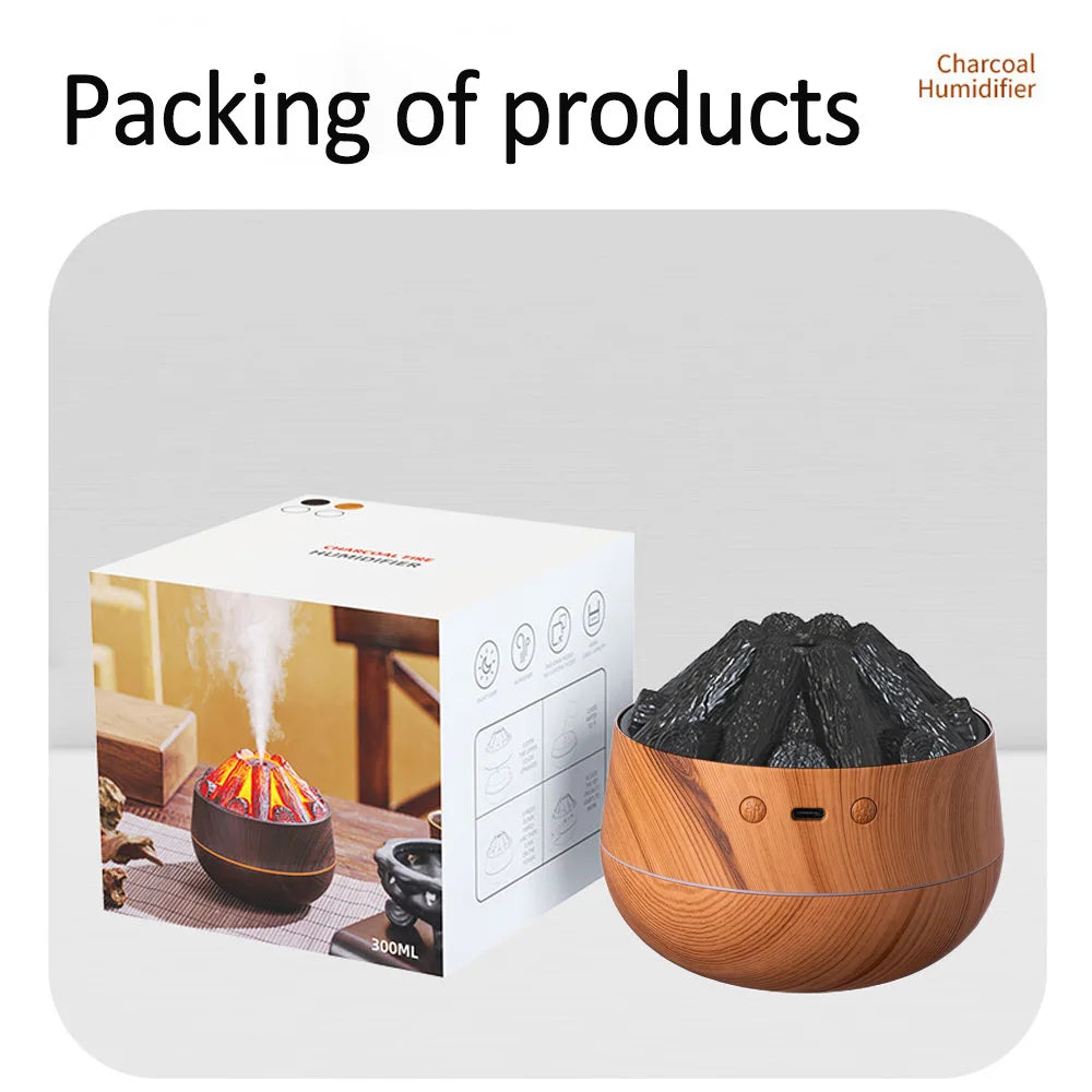 Charcoal Flame Humidifier Diffuser
