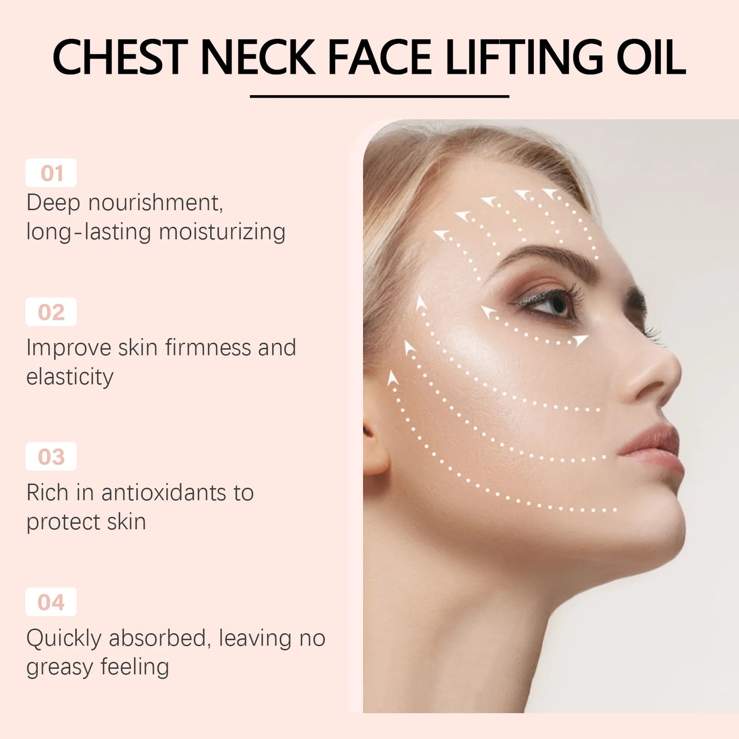 Chest Neck Face Lifting Oil Efficient