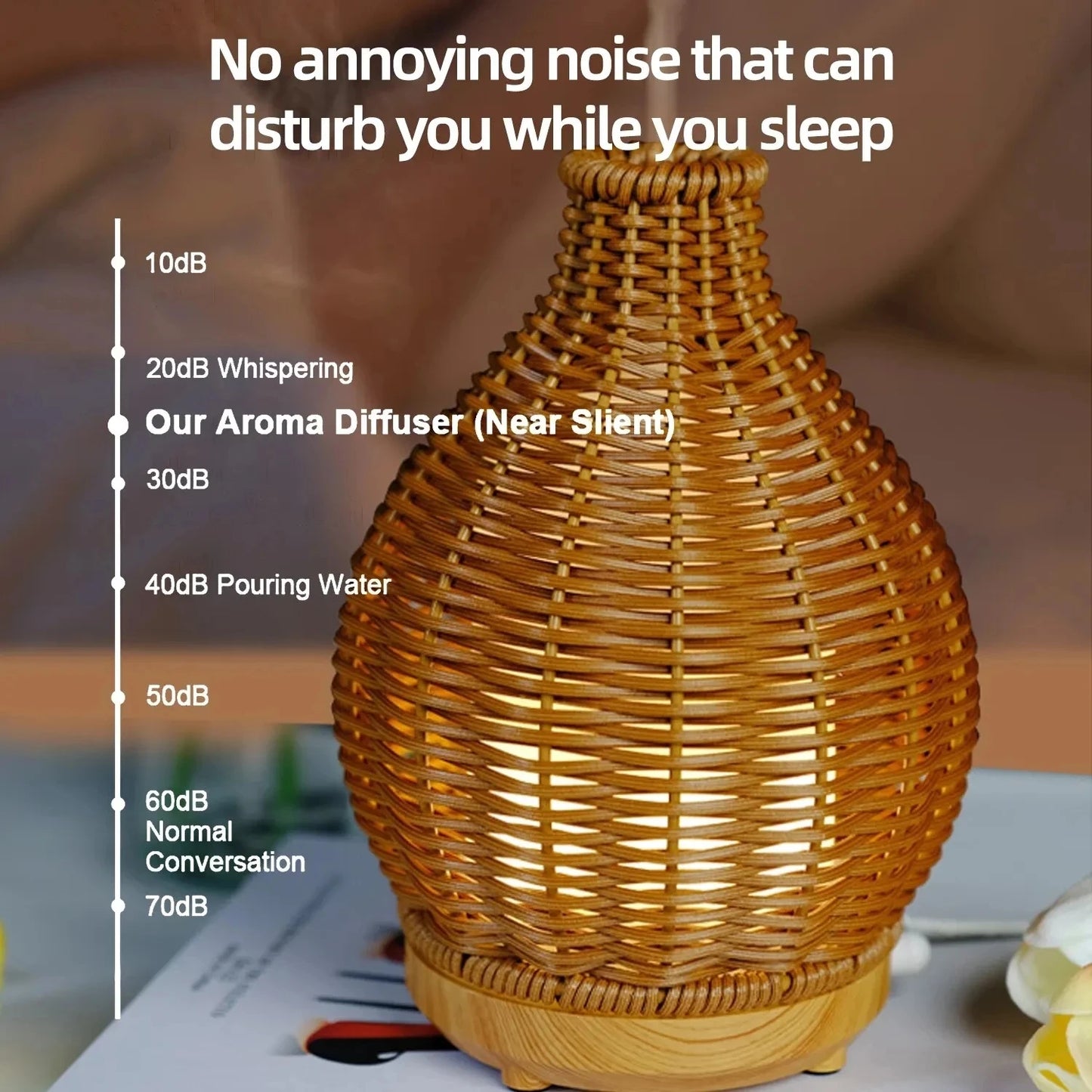 Wood Weave Mini Vase Air Humidifier