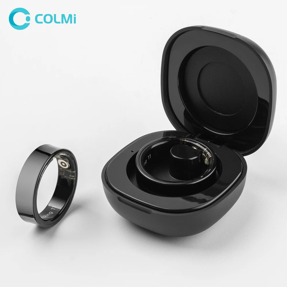 Smart Ring Men Women with Charging Case