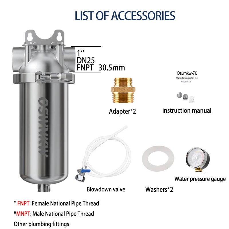 Spin Down Sediment Water Filter