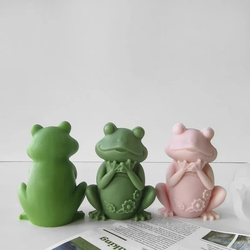 DIY Frog Candle Silicone Mold Gypsum Aromatherapy