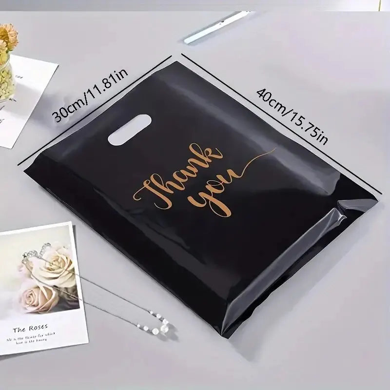 20pcs Extra Thick Reusable Plastic Thank You Bags