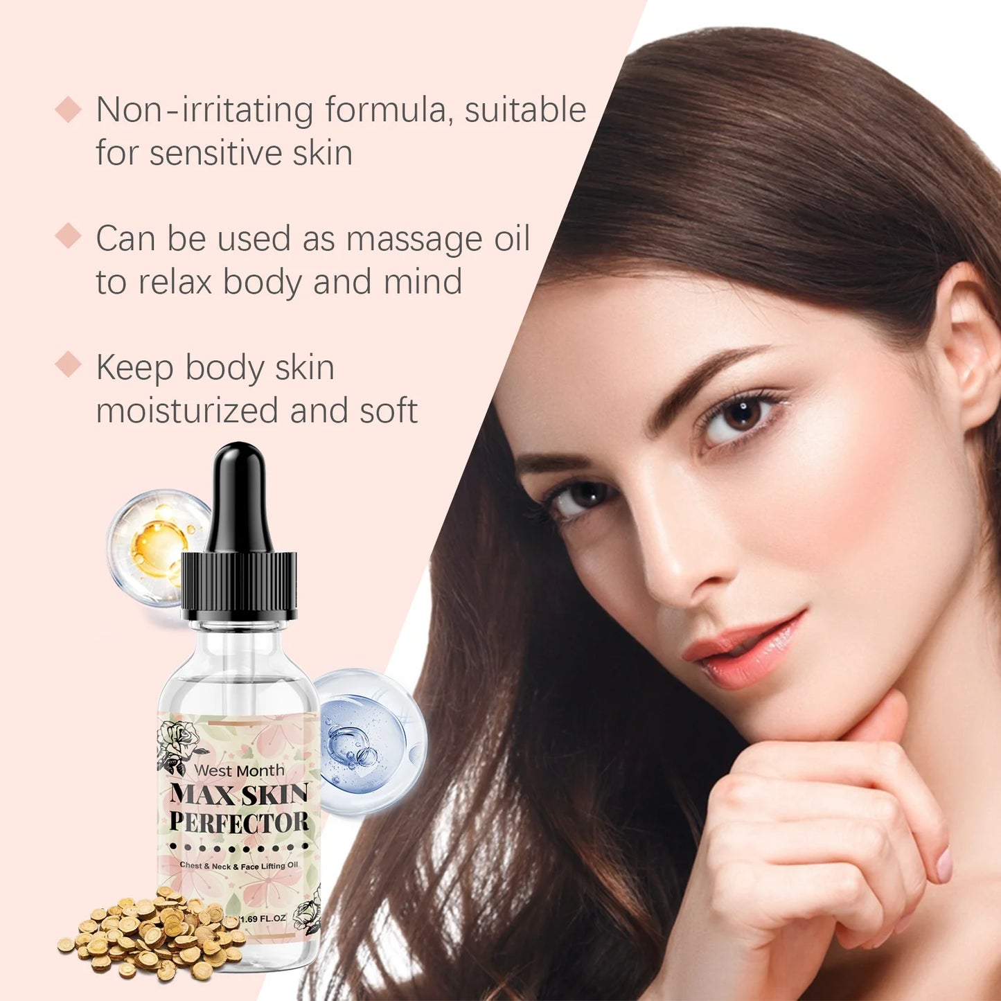 Chest Neck Face Lifting Oil Efficient