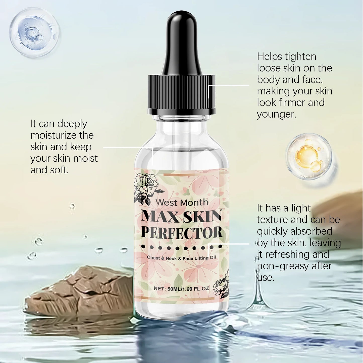 Chest Neck Face Lifting Oil Efficient