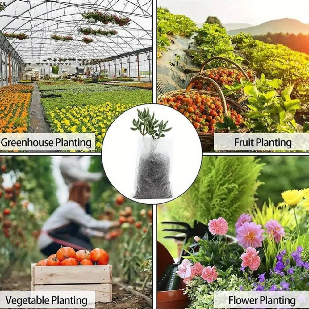 100pcs Biodegradable Seed Nursery Bags