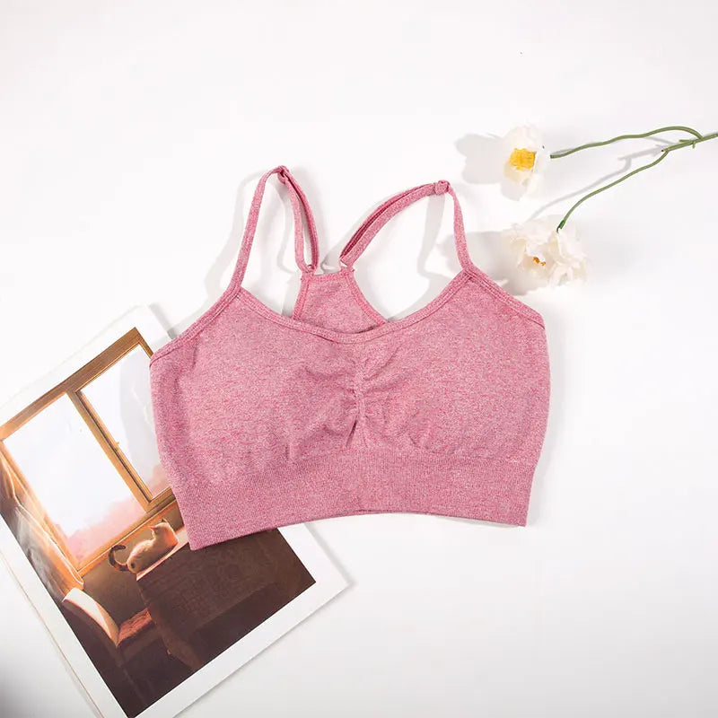 Yoga Suit Fitness Bra with Cycling Shorts