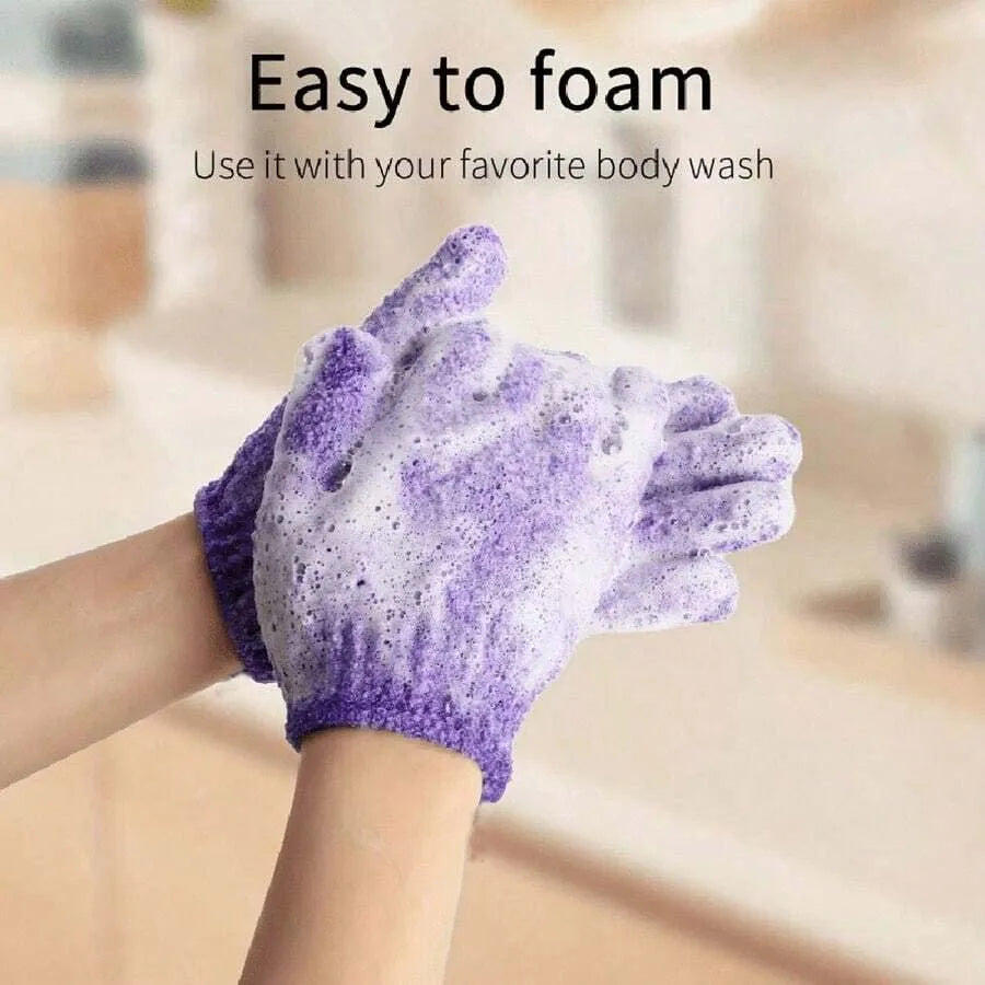 Reversible Exfoliating Shower Gloves