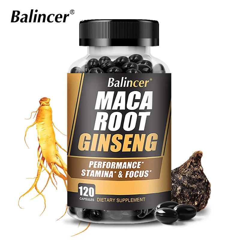 Maca Root + Ginseng Extract Capsules