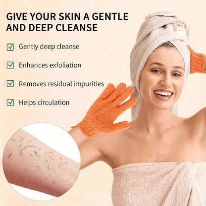 Reversible Exfoliating Shower Gloves