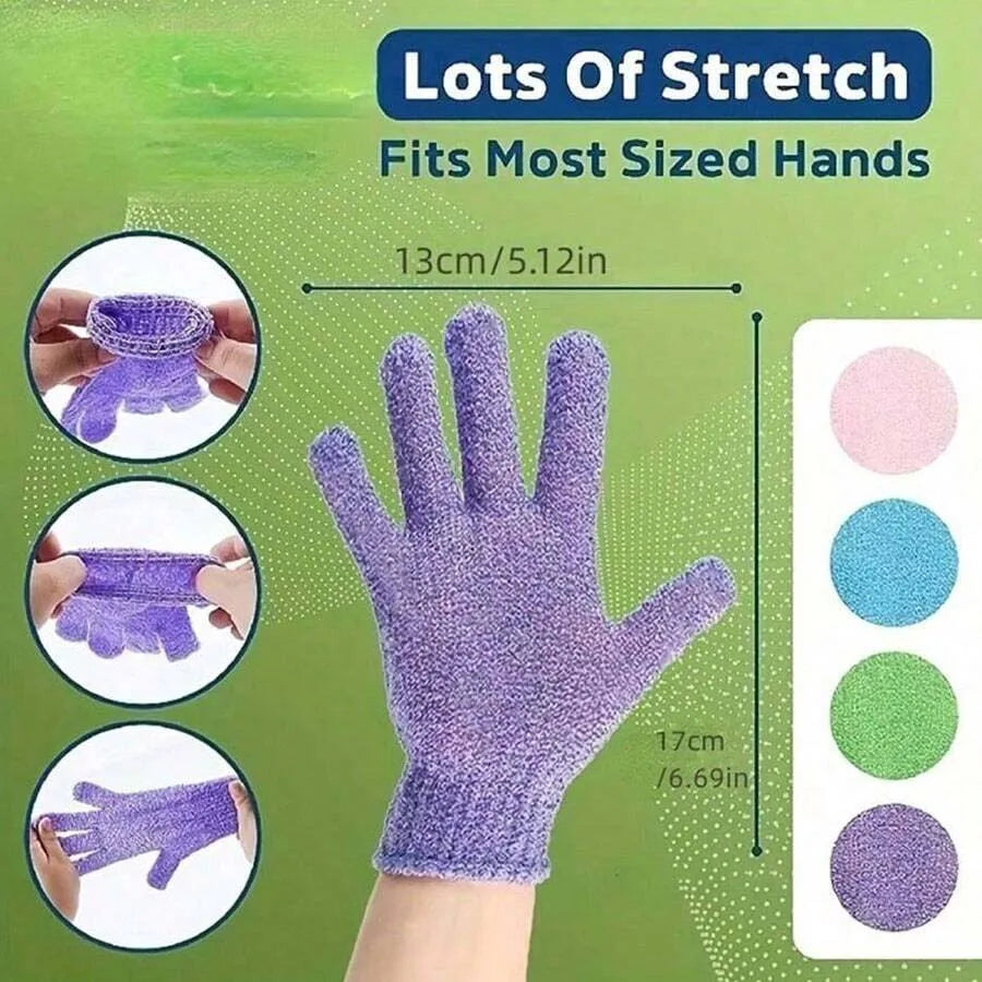 Reversible Exfoliating Shower Gloves
